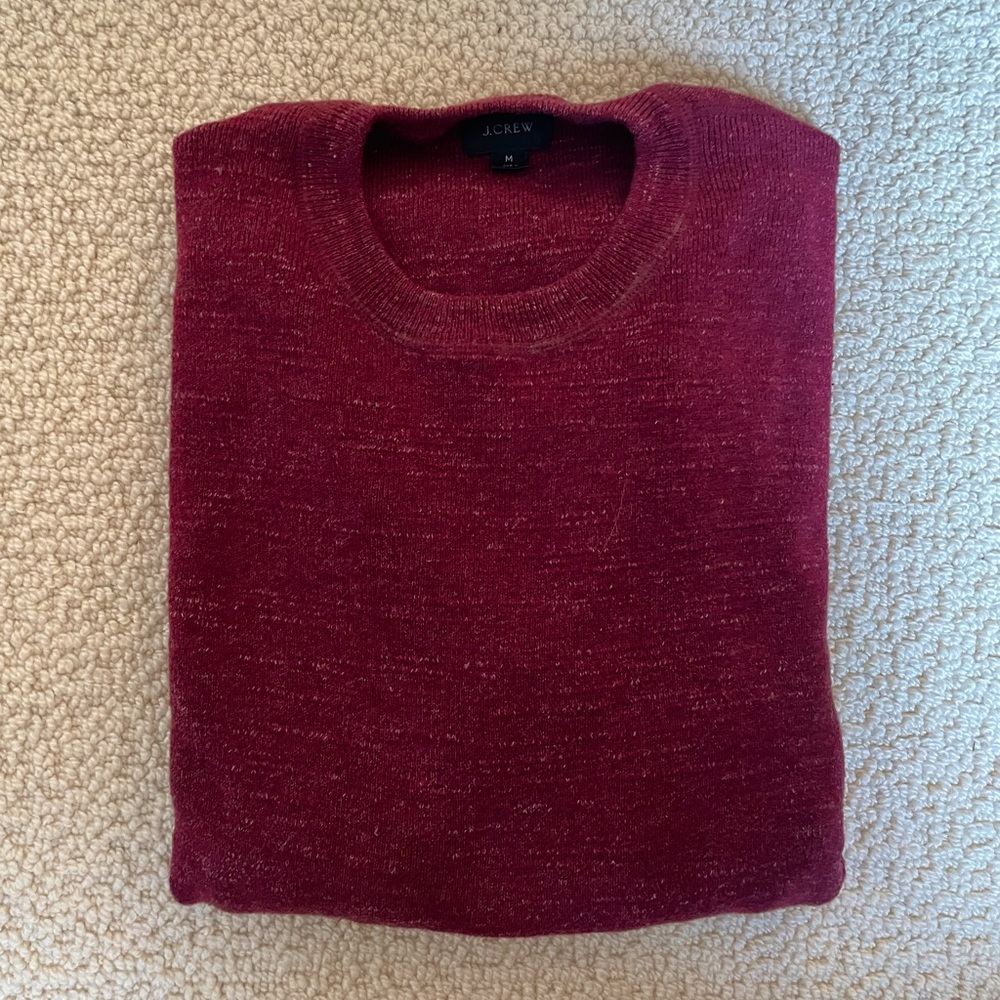 J CREW maroon sweater
